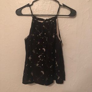 Anthropologie, lined tank, adjustable tie at neck, xs